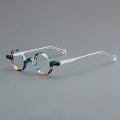 Jordi Small Round Acetate Glasses Frame Round Frames Southood Flower 