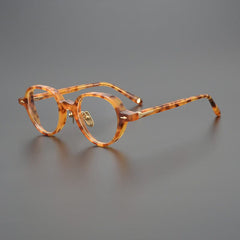 Jorrel Vintage Round Acetate Glasses Frame Round Frames Southood Amber 
