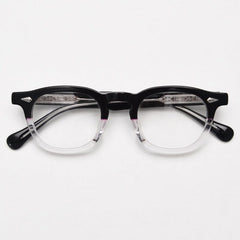 Jory High Quality Retro Acetate Optical Glasses Oval Frames Southood BlackClear 