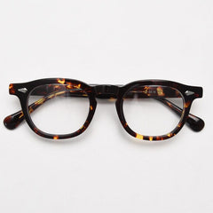 Jory High Quality Retro Acetate Optical Glasses Oval Frames Southood Leopard 