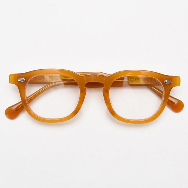 Jory High Quality Retro Acetate Optical Glasses Oval Frames Southood Yellow 