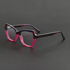Juana Retro Cat Eye Glasses Frame Cat Eye Frames Southood Red Leopard 