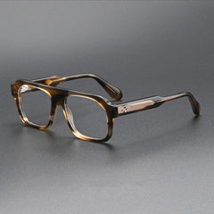 Judge Retro Acetate Glasses Frame Aviator Frames Southood Tea Leopard 