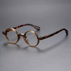 July Round Acetate Glasses Frame Round Frames Southood Tea Leopard 