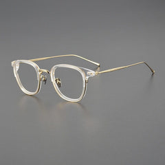 Jyll Titanium Square Glasses Frame Rectangle Frames Southood Clear gold 