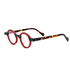 Kaarle Retro Round Acetate Frame Round Frames Southood Red 