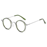 Kay Retro Round Optical Metal Glasses Frame Round Frames Southood Green 