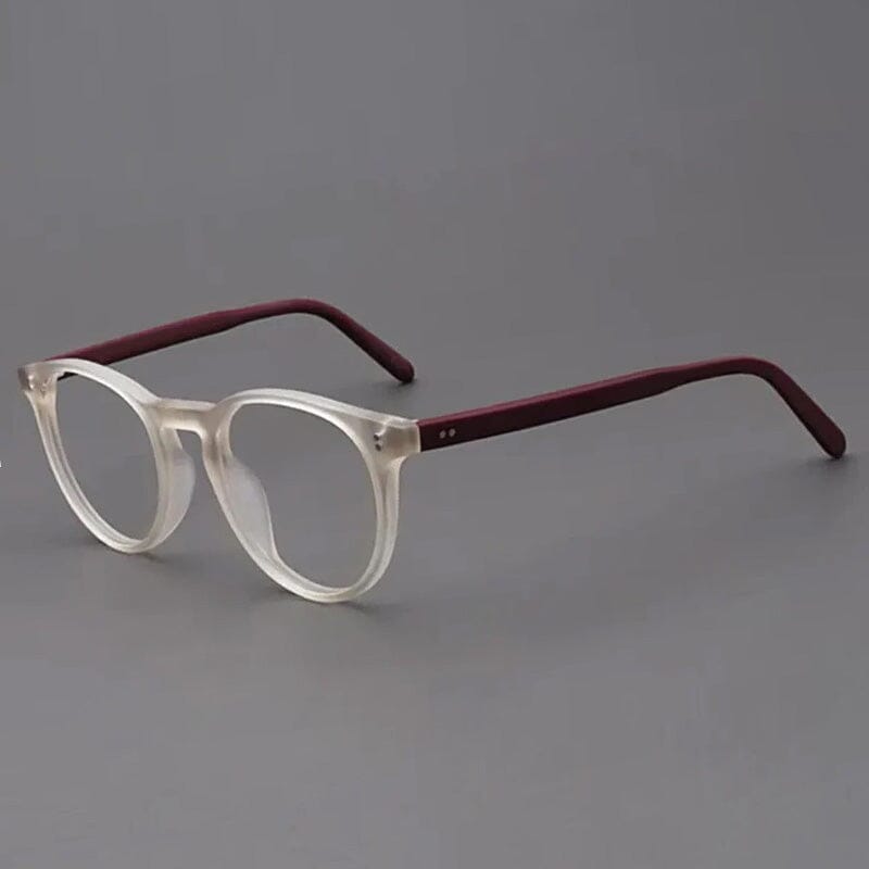 Kaylaa Vintage Acetate Glasses Frame Cat Eye Frames Southood Matte Yellow Red 