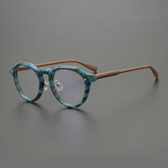 Kaylaa Vintage Acetate Glasses Frame Round Frames Southood Blue 