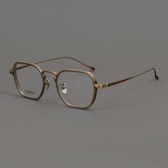Keanu Retro Titanium Eyeglasses Frame Geometric Frames Southood Bronze 