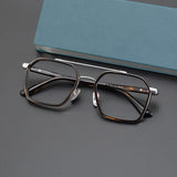 Keller Ultralight Vintage Double Bridge Titanium Glasses Frame Aviator Frames Southood 