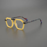 Kenn Vintage Acetate Glasses Frame Aviator Frames Southood Matte Yellow 