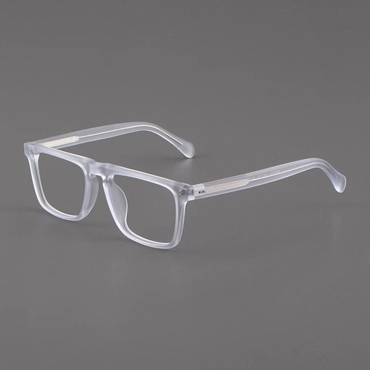 Kev Retro Acetate Optical Glasses Frame Rectangle Frames Southood Matte Clear 