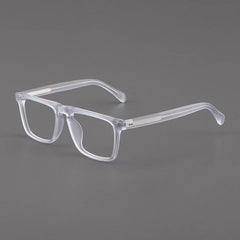 Kev Retro Acetate Optical Glasses Frame Rectangle Frames Southood Matte Clear 