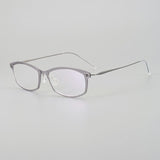 Keychell Ultra light Titanium Geometric Glasses Frame Geometric Frames Southood Light gray 
