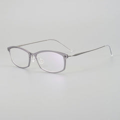 Keychell Ultra light Titanium Geometric Glasses Frame Geometric Frames Southood Light gray 