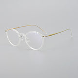 Kilworth Ultra light Titanium Round Glasses Frame Round Frames Southood Clear 