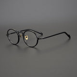 Kin Vintage Acetate Round Glasses Frame Round Frames Southood Black-Round 