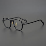 Kin Vintage Acetate Round Glasses Frame Round Frames Southood Black-Square 