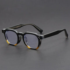 King Retro Polygon Glasses Frame Geometric Frames Southood Black Leopard 