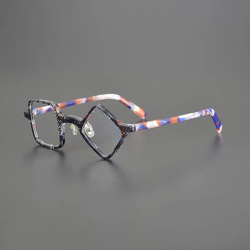Kit Acetate Polygon Optical Glasses Frame Geometric Frames Southood Black Blue 