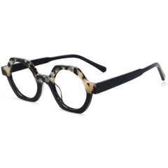 Kit Acetate Polygon Optical Glasses Frame Geometric Frames Southood Flower Tortoiseshell 