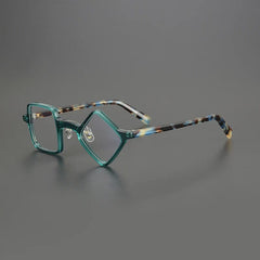 Kit Acetate Polygon Optical Glasses Frame Geometric Frames Southood Green 