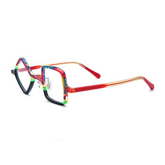 Kit Acetate Polygon Optical Glasses Frame Geometric Frames Southood Multicolor Black 