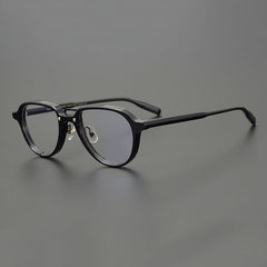 Knight Vintage Acetate Glasses Frame Aviator Frames Southood Black 