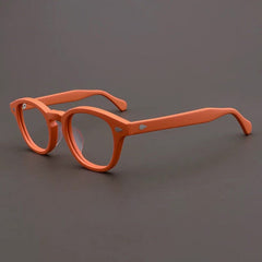 Kris Retro Acetate Glasses Frame Oval Frames Southood Matte Orange 