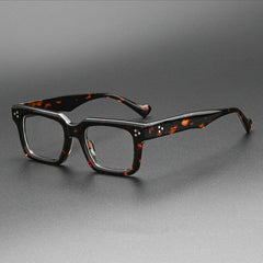 Kyle Vintage Acetate Glasses Frame Rectangle Frames Southood Leopard 