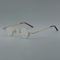 Lance Retro Titanium Glasses Frame oval frame Southood Bronze 