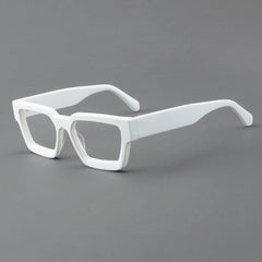 Lanston Vintage Square Acetate Glasses Frame Rectangle Frames Southood White 