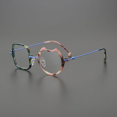 Laurie Vintage Acetate Glasses Frame Geometric Frames Southood Blue 