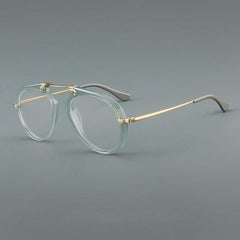 Laver Retro Aviator Acetate Glasses Frame Aviator Frames Southood Green 