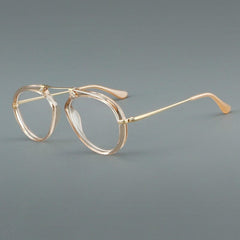 Laver Retro Aviator Acetate Glasses Frame Aviator Frames Southood Tea 