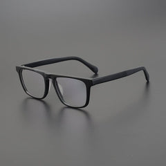 Lay Vintage Square Acetate Glasses Frame Rectangle Frames Southood Matte Black 