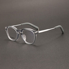 Learner Acetate Titanium Glasses Frame Rectangle Frames Southood Clear Gray 