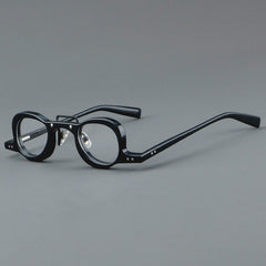 Lennon Personality Funny Small Acetate Glasses Frame Round Frames Southood Black 