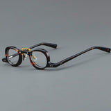Lennon Personality Funny Small Acetate Glasses Frame Round Frames Southood Leopard 
