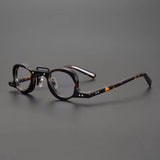 Lennon Personality Funny Small Acetate Glasses Frame Round Frames Southood Leopard 