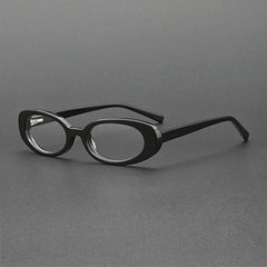 Leslie Vintage Oval Eyeglasses Frame Oval Frames Southood Black 