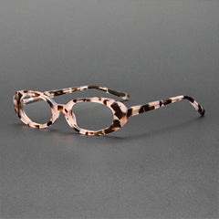 Leslie Vintage Oval Eyeglasses Frame Oval Frames Southood Pink Leopard 