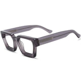 Lew Vintage Square Acetate Glasses Frame Rectangle Frames Southood Gray 