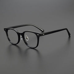 Lex Vintage Acetate Eyeglasses Frame Rectangle Frames Southood Black 