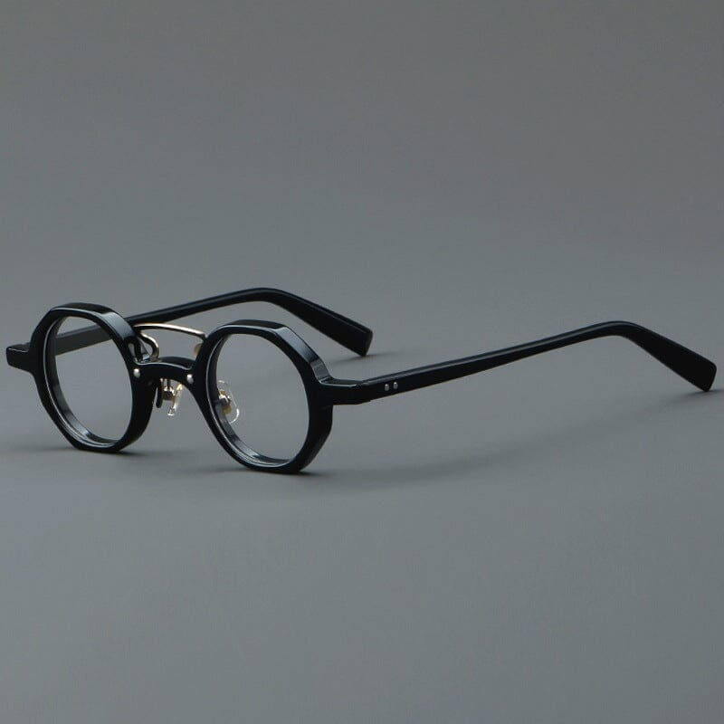 Black acetate optical glasses