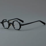 Liam Premium Series Retro Acetate Optical Glasses Frame Round Frames Southood Black 