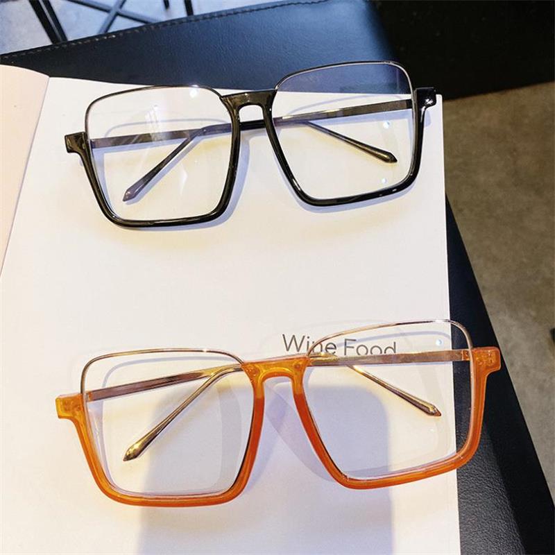 Linda Oversized Square Transparent Glasses Rectangle Frames Southood 