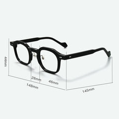 Link Vintage Acetate Glasses Frame Geometric Frames Southood 