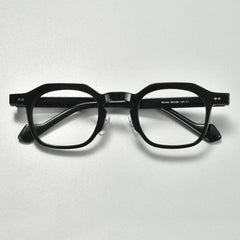 Link Vintage Acetate Glasses Frame Geometric Frames Southood Black 